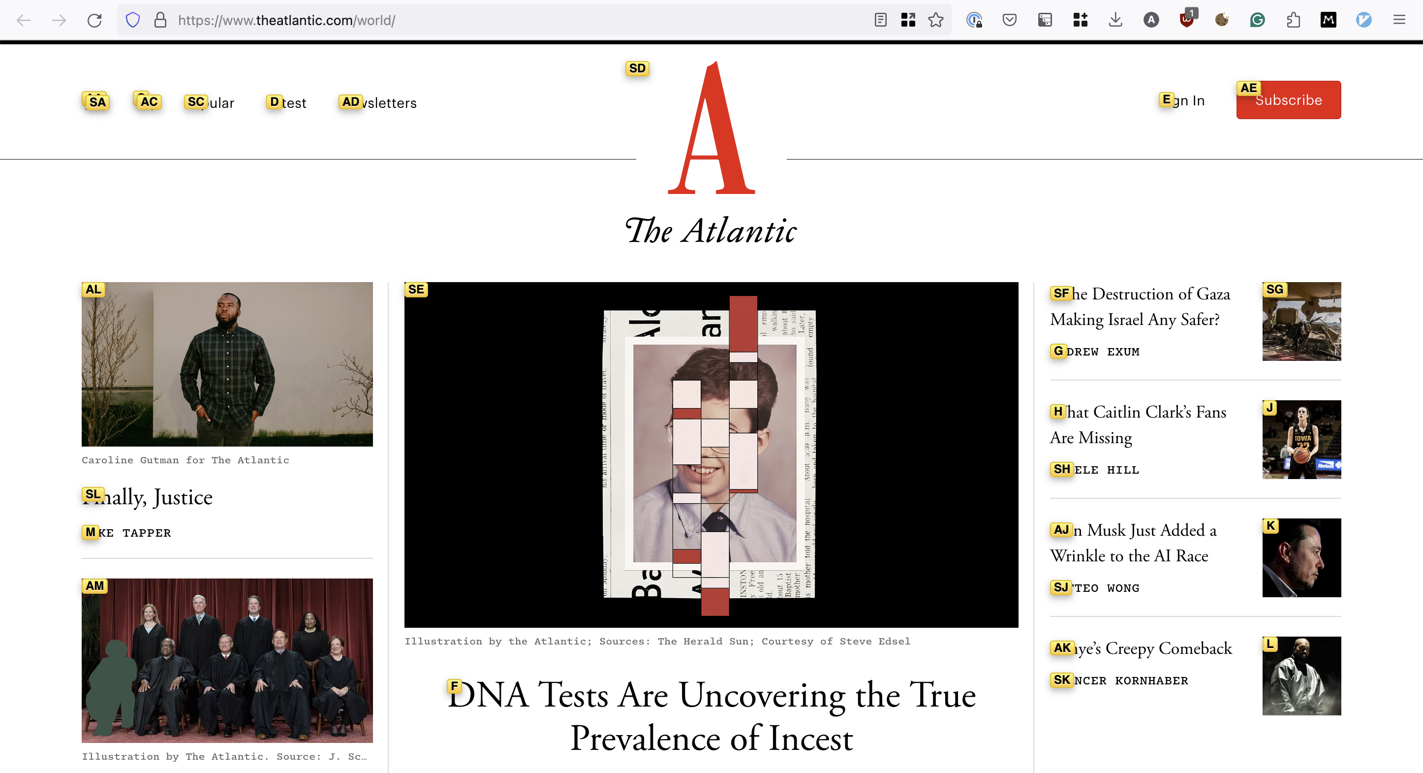 Vimium browser plugin illustration